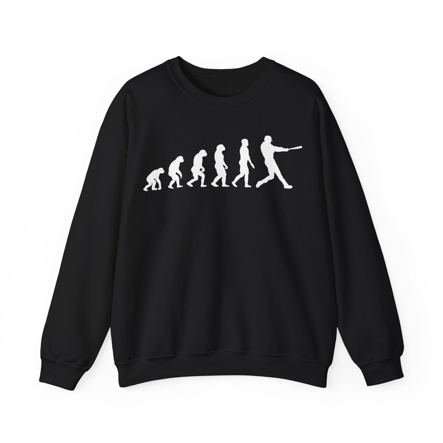 Evolution Of Baseball Crewneck Sweatshirt