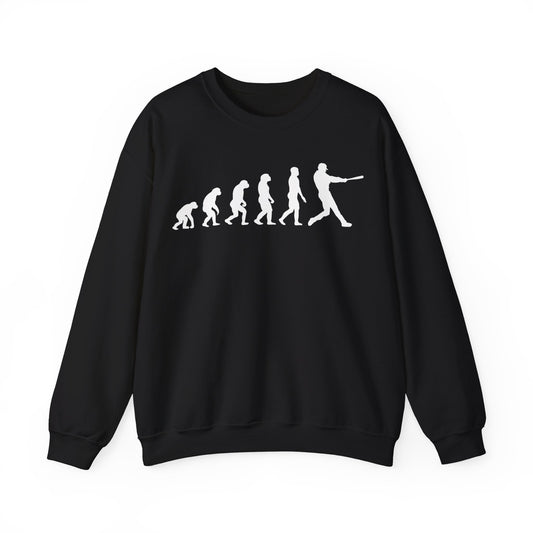 Evolution Of Baseball Crewneck Sweatshirt
